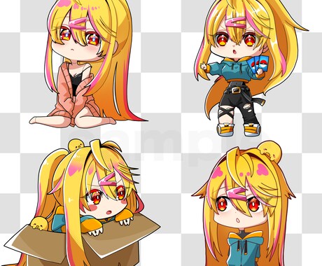 かわいいミニキャラ描きます 2〜3等身の色んな用途に使えるイラスト描きます！ イメージ1