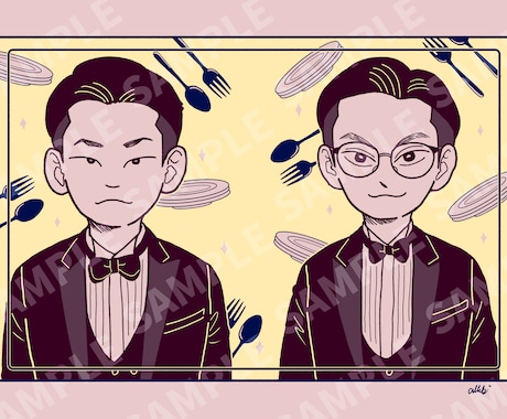 ポップな人物イラストをお描きします 企業・法人・個人事業主様向け！唯一無二で目を惹く！ イメージ2