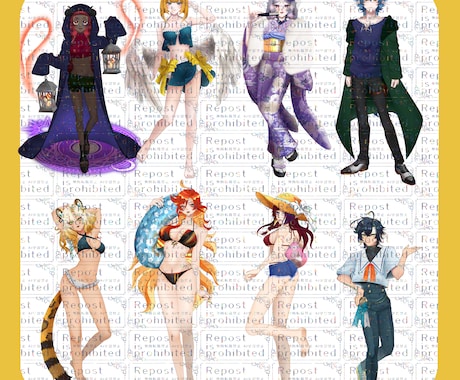IRIAM・TRPG向け立ち絵をお仕立てします AI不使用！完全手描き！他と被らない立ち絵をお仕立てします。 イメージ2