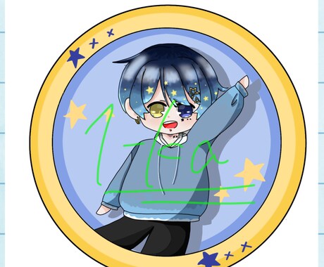 アイコン描きます キャラクターに合わせた絵柄で1人1人丁寧に描き上げます。 イメージ1