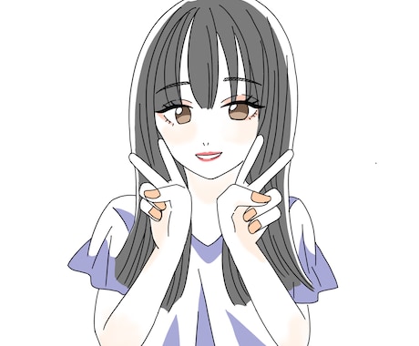 韓国風♡大人可愛い似顔絵SNSアイコン描きます 即日対応可♡SNS・YouTubeなどのアイコンに イメージ2