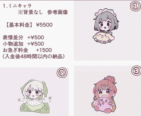 かわいいイラスト作成承りします ご依頼主さまのニーズに添えるよう一生懸命対応します！ イメージ2