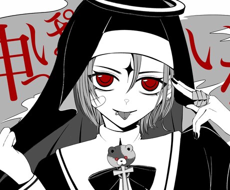 アイコンや動画などに一枚絵描きます あなたのイメージをそのままイラストに！ イメージ2