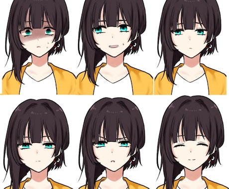 上半身立ち絵の可愛い透明感のあるキャラを描きます TRPGや配信画面に映える、上半身立ち絵を制作いたします。 イメージ2