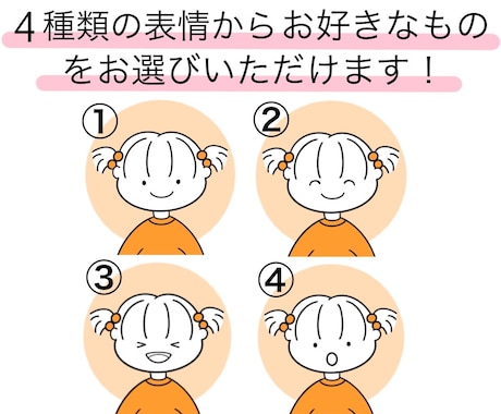 パッと目を引く好印象なアイコンを作成します にっこり笑顔がかわいいシンプルなイラストです イメージ2