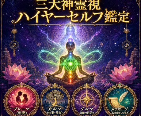 高次元霊視 | ハイヤーセルフと繋がり答えを視ます 恋愛、人間関係、お金、仕事などあらゆる問題を解決する特別霊視 イメージ1
