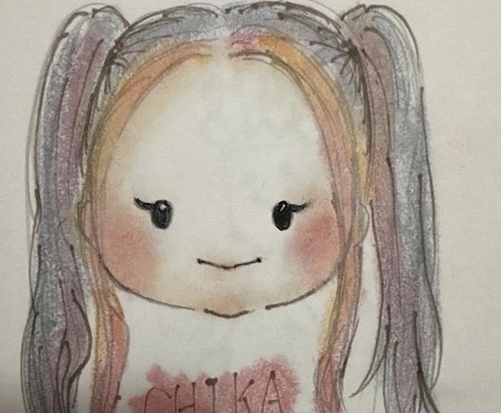 クレヨンでほんわかできる似顔絵アイコン描きます 似てないけど低価格で似顔絵やアイコンを描かせてください！ イメージ2