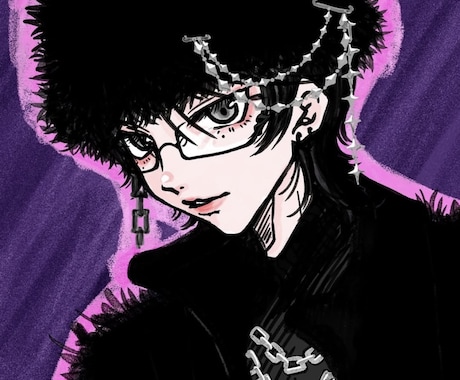 かわいい女の子とイケメンのイラスト描きます K-popアイドルやY2Kなどのおしゃれなファッションキャラ イメージ2