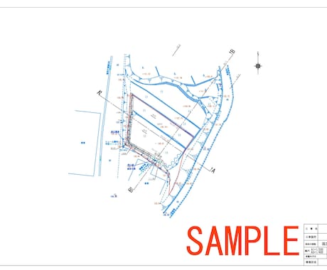 座標データから現況平面図・縦横断図を作成します SIMA/CSVデータから平面図・縦横断図を作成します。 イメージ1