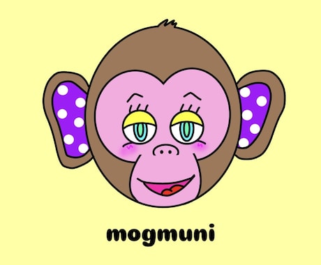 みんなに愛されるキャラクターを提供します 耳のドット柄がチャームポイントの動物たち イメージ2