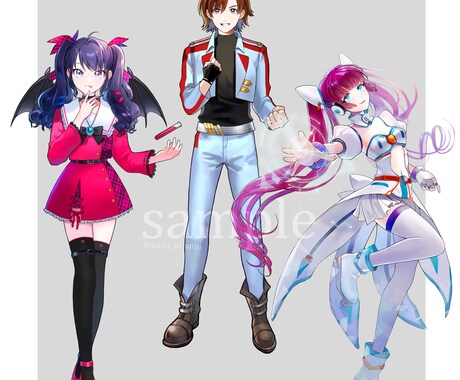 キャラデザ・立ち絵描きます 落ち着いた絵柄でデザインします！ イメージ1