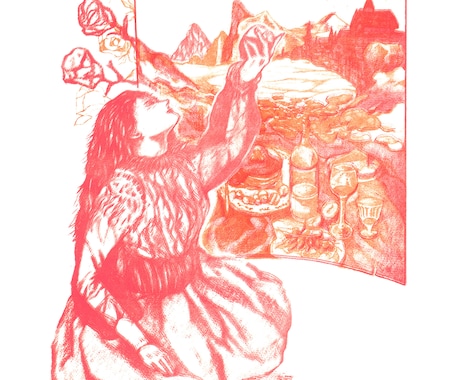 書籍装丁やMVに＊世界観を紡ぐ緻密イラスト描きます 独特の奥行きと幻想的な世界観を緻密なペン画で表現します イメージ1
