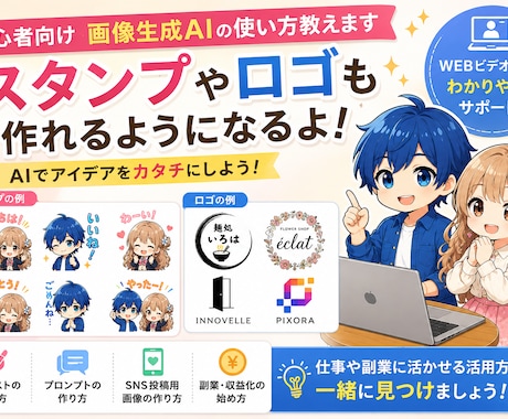 初心者向け画像生成AIの使い方教えます 画像生成AIでできることを初心者向けに解説します イメージ2