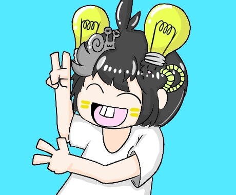 ポップでキャッチーなアイコン、ヘッダーを描きます いっしょうけんめい絵を描くお（＾ω＾） イメージ2