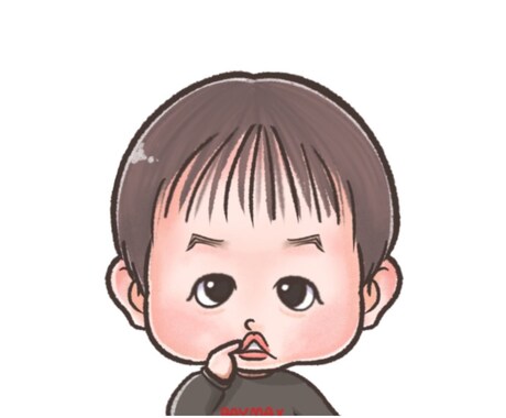 あなたの分身を優しいタッチで似顔絵にします 盛りすぎず、でも少し可愛く「あなたらしさ」を大切にしたタッチ イメージ2