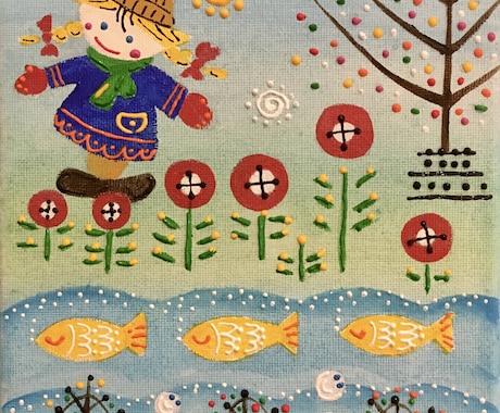 自分の部屋やお店に飾るイラストや絵画を描きます アナログの絵画(油彩、アクリル、その他)お気に入りの一枚を! イメージ1
