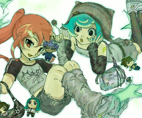 人物イラスト、アイコン用イラストなど受け付けてます 可愛い女の子や男の子が得意です。 イメージ2