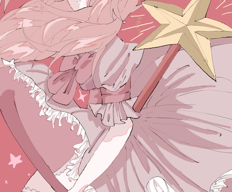 アニメ塗りキャラクターイラストを描きます 一枚絵から漫画まで幅広く対応いたします！ イメージ1