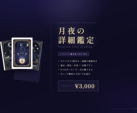 タロット詳細鑑定・2ページPDF付きます 過去・現在・未来＋行動プランを深掘りします イメージ1