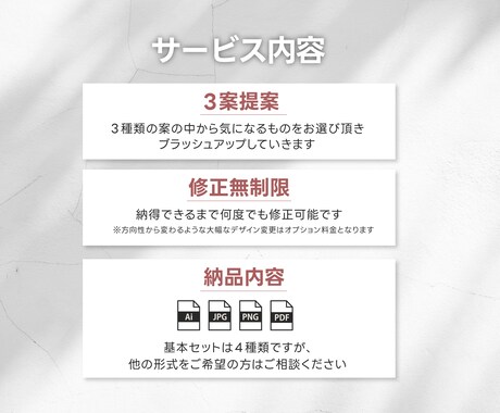 唯一無二あなただけのロゴマークを作成します 具体的なイメージがなくてもOK！あなたの想いを形にします。 イメージ2