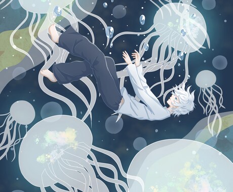 かわいい、かっこいいおしゃれなイラスト描きます オプションで人物、背景も追加可能！ イメージ2
