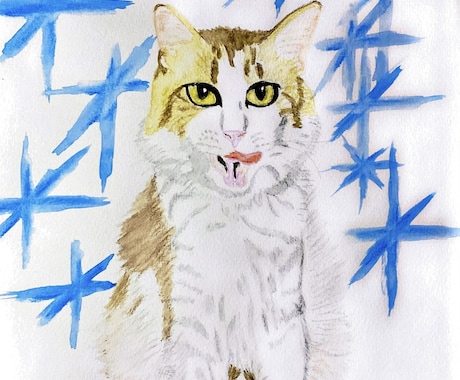 個展開催経験者が愛犬や愛猫を水彩色鉛筆で描きます ペットの絵画で明るい気分になりましょう♪ イメージ1