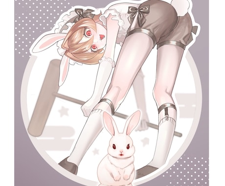 イラストの制作を行います ダークから可愛い作品まで幅広く制作します！ イメージ2