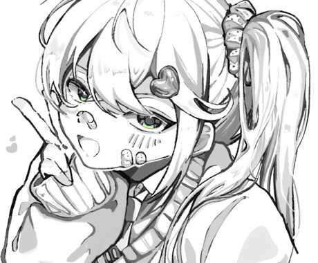 モノクロイラスト描きます アイコン・ポストカードに最適！！ イメージ2