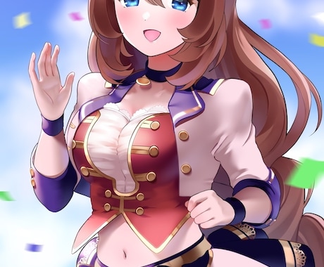美少女のイラストを制作します アニメ調でありながら、細部まで描き込み丁寧に仕上げます！ イメージ2