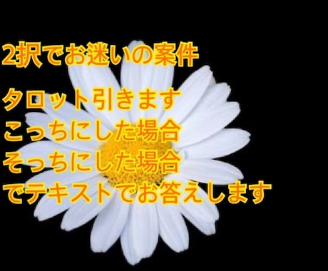 2択案件、タロット引きます どちらがいいか、迷っている心は決まってるが自信がない時 イメージ1