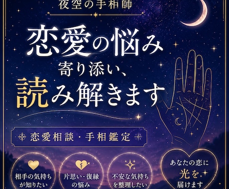 恋愛~恋愛傾向や今後の恋の流れを手相で見ます 1時間以内には鑑定結果お伝え可能即鑑定即結果！！ イメージ1