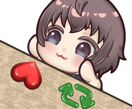 ハート＆RPのアニメーションスタンプ作ります あなたのキャラで配信で使えるエモート描きます イメージ2