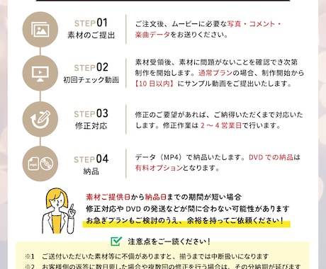手書き風イラスト！オープニングムービー作成します 【修正無料】おしゃれシンプルな飛び出す絵本風の開宴前動画 イメージ2