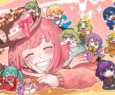 あなたのオリキャラ・アイコン描きます 【背景なし！人物のみの製作になります】 イメージ1