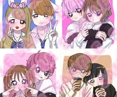 あなたのアイコンお描きします コテキャ、似顔絵、何でも描きます！ イメージ2