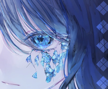 宝石のように輝くイラストを描きます サムネイル、アイコン、グッズ化、様々な用途で使用可能 イメージ1