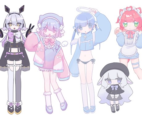 かわいい雰囲気のイラストお描きします 商用利用・著作権譲渡可能です(オプション) イメージ2