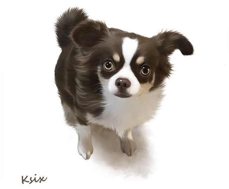 愛犬のリアルなイラスト描きます 愛犬のイラスト、思い出の1枚にいかがでしょうか？ イメージ2
