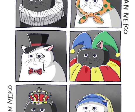 あなたの猫ちゃんを可愛くキャラクター化します
