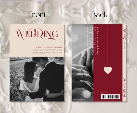 人気デザイン♡プロフィールブックテンプレを送ります 冬婚にも◎クラシカルな雰囲気の一冊を作りませんか？ イメージ2