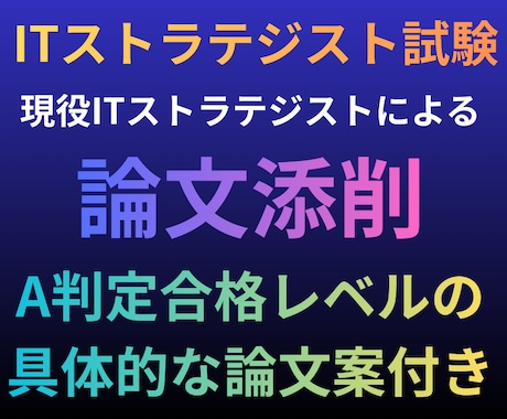 CBT対応!合格者があなたの論文を添削します イメージ1