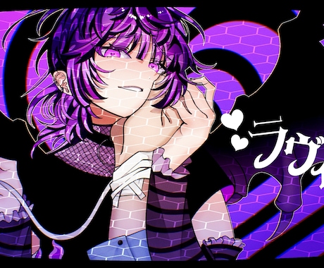 歌ってみた等のサムネイルイラストをお描きします ⬛︎歌ってみた/配信サムネイル/記念配信…etc.⬛︎ イメージ1