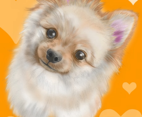 大事な「うちの子」のポップアートお描きします 鉛筆画に色を入れてポップなアートに！ イメージ2