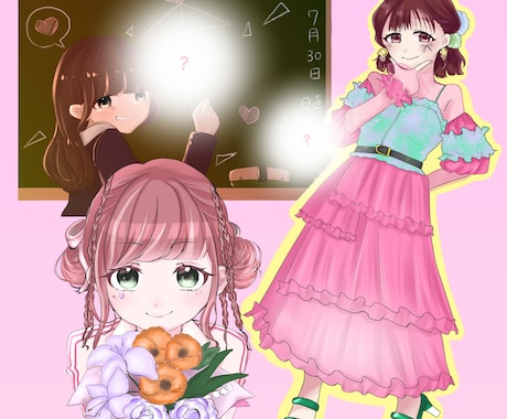 フラスタや生誕イラストetc…可愛いをお届けします 幅広く対応！個人様・法人様へ素敵な思い出作りのお手伝い！ イメージ2