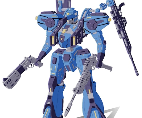ロボット、メカ、乗り物のイラストを描きます キャラ、背景、アイテム、ロボット、乗り物、メカデザインを制作 イメージ2