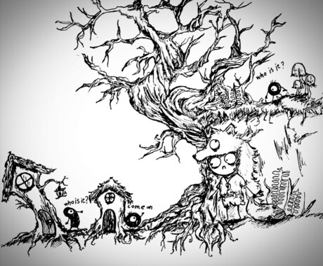 ダークな怖カワイラスト描きますます 1度見たら忘れられないイラスト！！ イメージ2