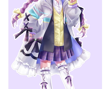 可愛い女の子のイラストを描きます きれいな立ち絵やミニキャラなどを作成します イメージ2