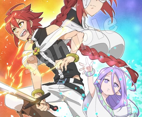 キービジュアル、挿絵を作成いたします 【カラー／モノクロ】表紙やポスター、挿絵 等にぜひ。 イメージ1