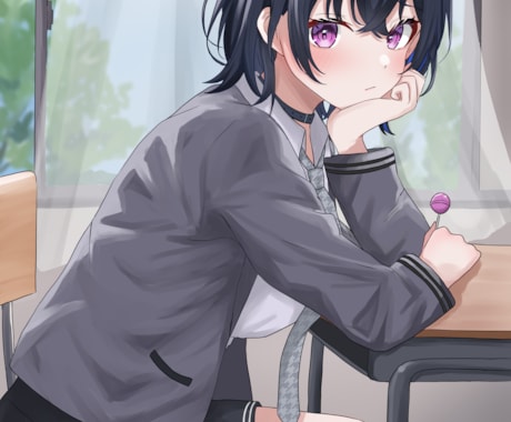 女の子のイラストを制作します 女性キャラクターのイラスト制作をします。 イメージ2