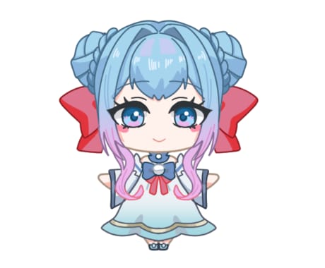 アニメ、ステッカー調SD描きます SD作ろうかな？お財布の心配、クオリティの心配いりません！ イメージ2